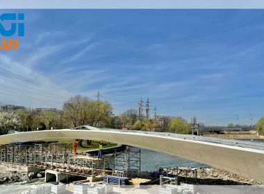 Asocierea dintre societățile ACI Cluj, Socot și Simacek se află în faza finală a noii pasarele peste râul Someș, din proiectul de reamenajare a cursului de apă.