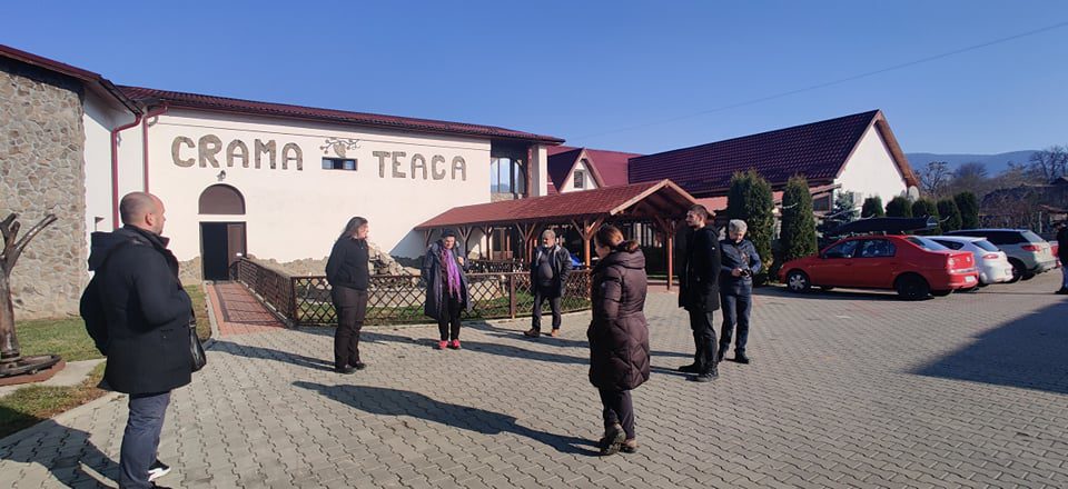 Un grup de masteranzi de la programele vinuri și horticultură a fost primit la Crama Ascunsă din comuna bistrițeană Teaca.