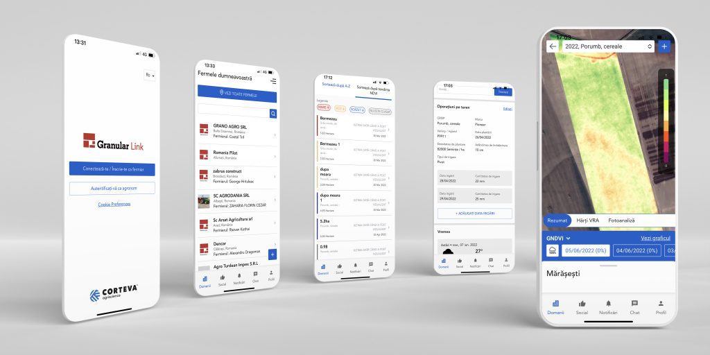 Corteva Agriscience, o companie globală activă în domeniul agriculturii, cotată la bursă, specializată în semințe, produse de protecția plantelor și soluții digitale, lansează noua platformă digitală în România – Granular Link.