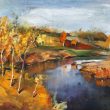 Lucrarea din tinerețe “Peisaj de toamnă” a artistului contemporan Adrian Ghenie, exponent al Școlii de la Cluj, a fost adjudecată cu mult peste prețul inițial al licitației.