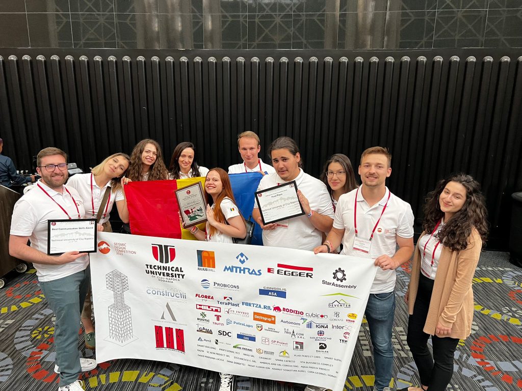 Echipa UTCN a obținut primul loc la concursul internațional Seismic Design Competition (SDC), la Salt Lake City, în concurs cu universități celebre ca Berkeley, Massachusetts, New York, Toronto.