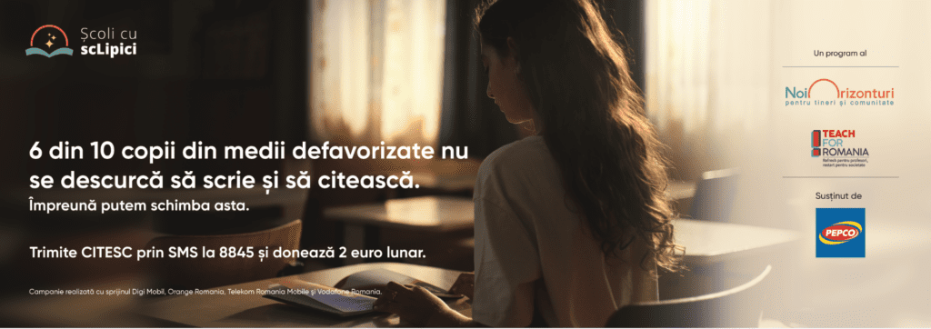 Fundația Noi Orizonturi și Teach for Romania trag un semnal de alarmă despre rămânerile în urmă la învățarea citit-scrisului ale copiilor din mediile vulnerabile