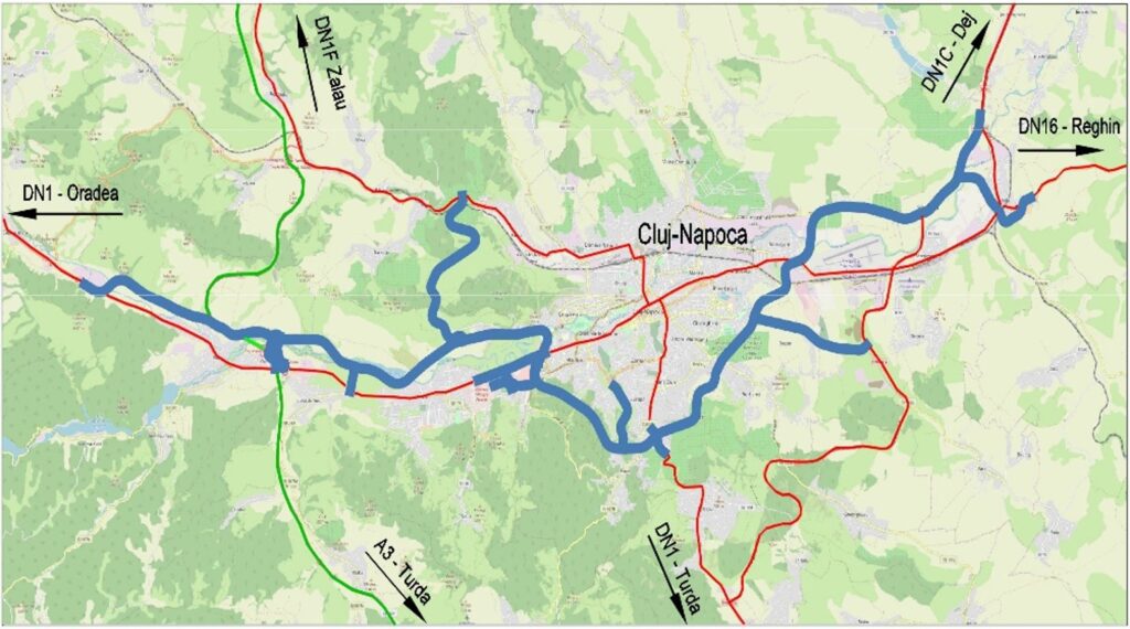 Proiectul Centurii Metropolitane a Clujului (CMC) a fost aprobat de către executiv.