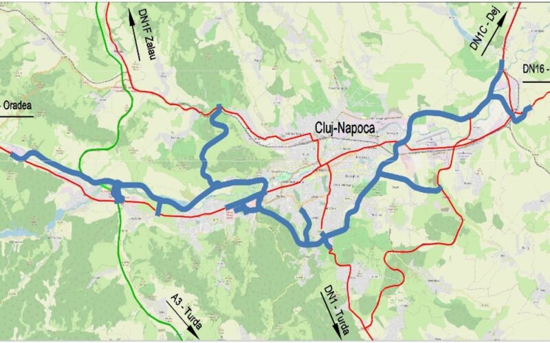 Proiectul Centurii Metropolitane a Clujului (CMC) a fost aprobat de către executiv.