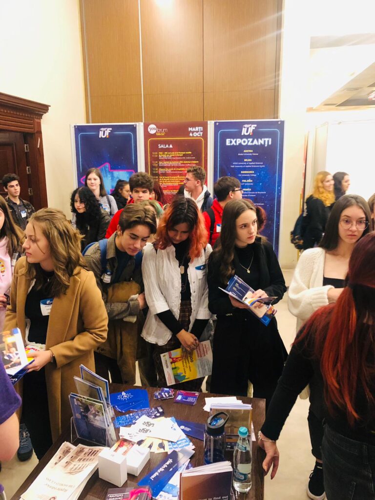 International University Fair (IUF, fost RIUF) este locul unde, anual, 26.000 de elevi, studenți, profesori și părinți află informații legate de programele de studiu din România și din străinătate.