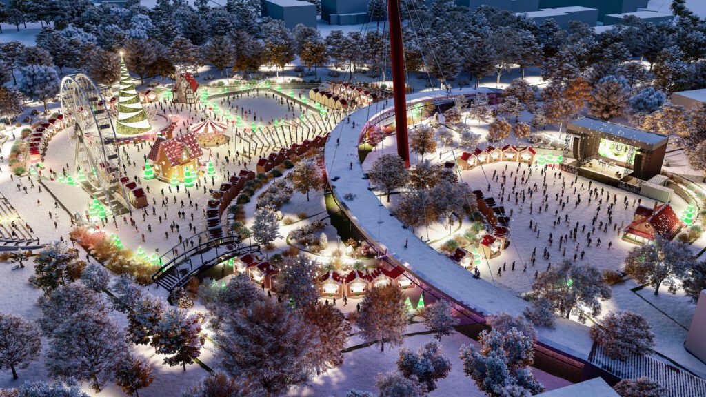 Parcul tematic de Crăciun va avea loc în Parcul Drumul Taberei din București, în perioada 25 noiembrie - 27 decembrie. 