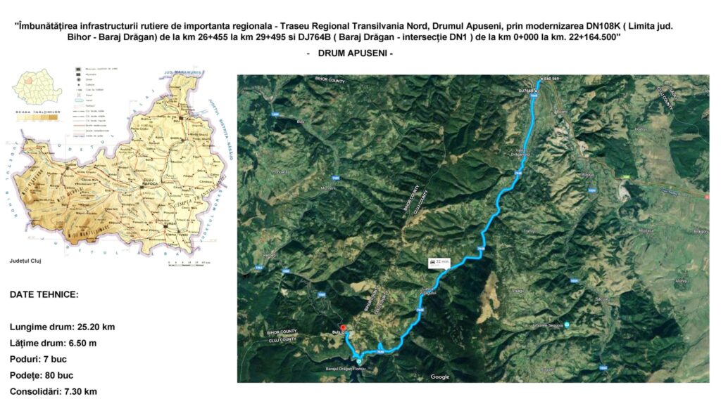 Proiectul de 27 de milioane de euro a fost finalizat, în această lună, de către Antrepriza de Reparații și Lucrări (ARL) Cluj. 