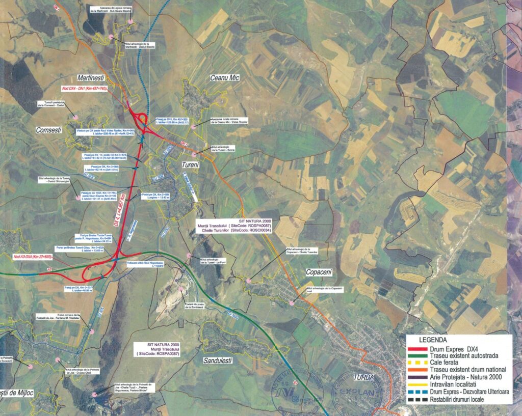 Am aprobat în CTE proiectul tehnic al drumului expres care va asigura conexiunea între Autostrada Transilvania - A3 (zona Turda) și Drumul Național 1 (zona Tureni), în Transilvania (DX A3)