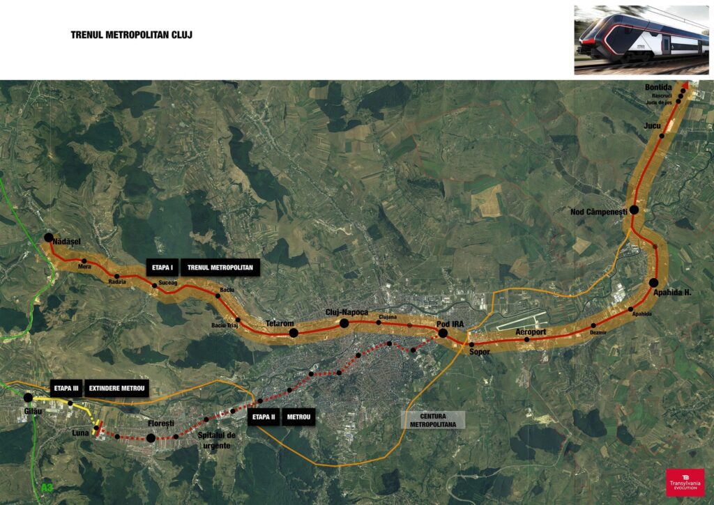 Lipsa de capacitate a CFR îngroapă trenul metropolitan Cluj-Napoca, deoarece CFR se plânge de lipsa de capacitate de transport.