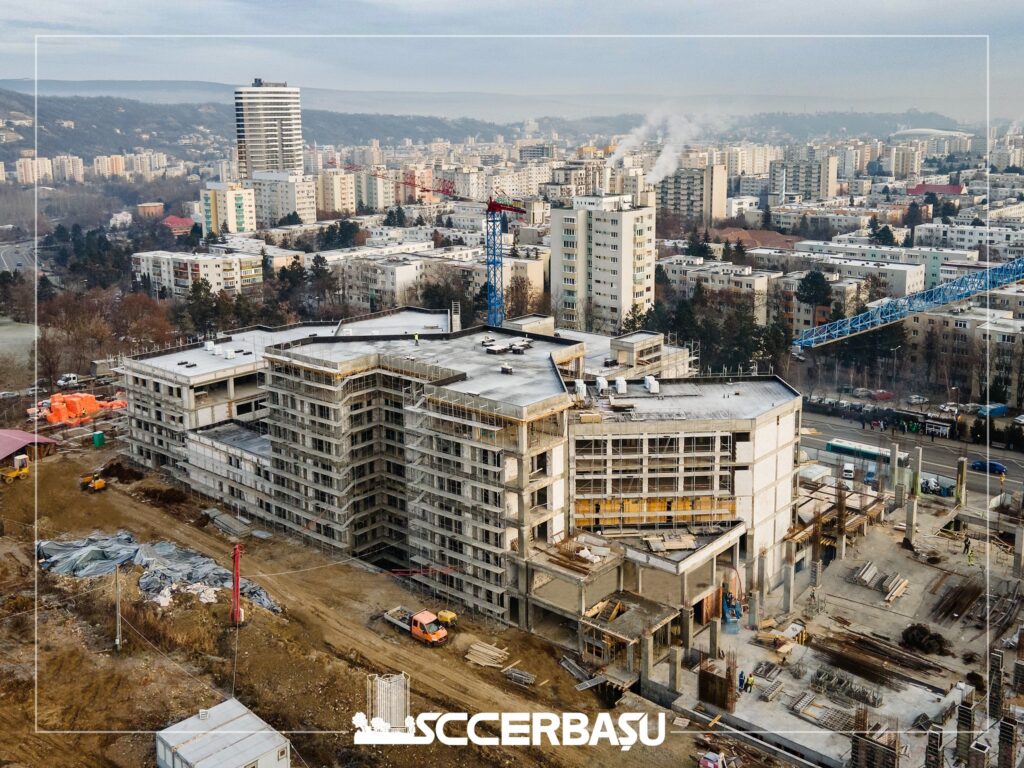 Începem anul cu imagini noi de pe șantierul viitorului sediu al Academia Națională de Muzică Gheorghe Dima (ANMGD) Cluj.