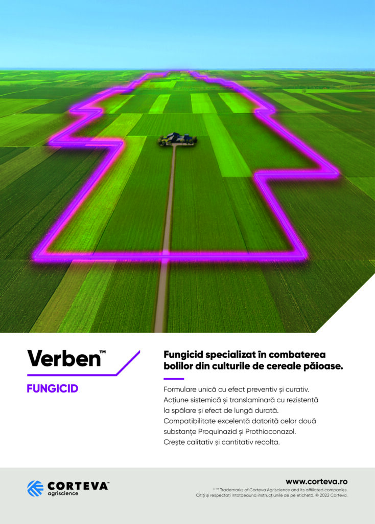 Adrian Ionescu, Category Marketing Manager Insecticide, Fungicide & Biologicals la Corteva Agriscience România & Moldova, a explicat opțiunea Verben pentru o cultură sănătoasă încă din T1.