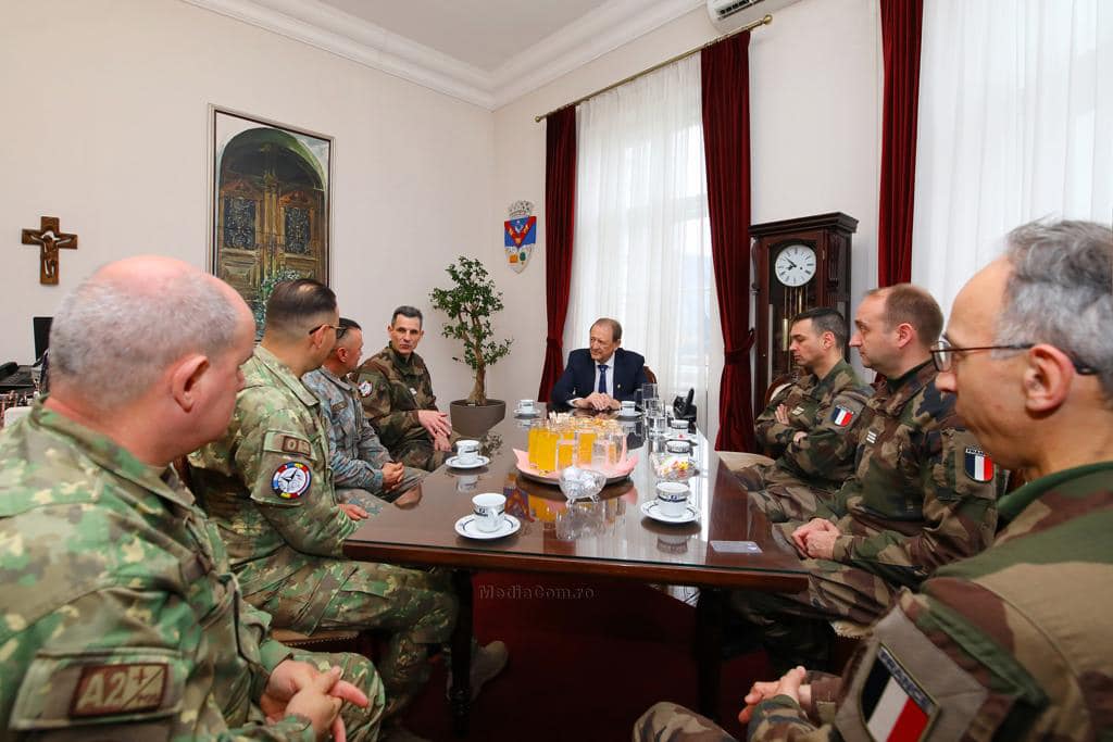 Am primit vizita delegației franceze din partea grupului de luptă NATO de la Cincu. Am avut plăcerea de a purta discuții cu delegația franceză condusă de col. Alexandre Feligonde, Commanding Officer of the BattleGroup însoțit de lt. col. Vincent Coulongeat, Deputy Commmander și cpt. Levitre Jean-Olivier.