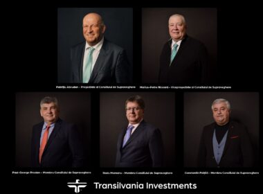 Transilvania Investments are, din 28 februarie, o nouă structură a Consiliului de Supraveghere, coordonat de către Patrițiu Abrudan - președinte, alături de Marius-Petre Nicoară - vicepreședinte.