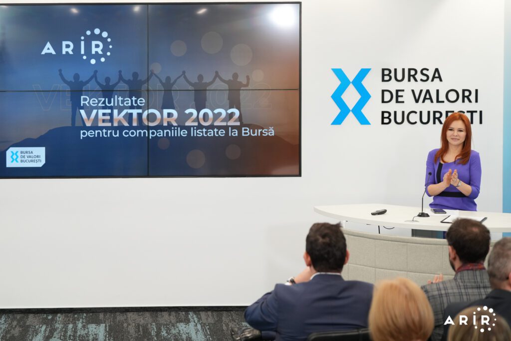 Asociația Română pentru Relația cu Investitorii (ARIR) a publicat noile criterii pentru indicatorul VEKTOR care evaluează companiile listate la Bursa de Valori București (BVB) din perspectiva comunicării cu investitorii.