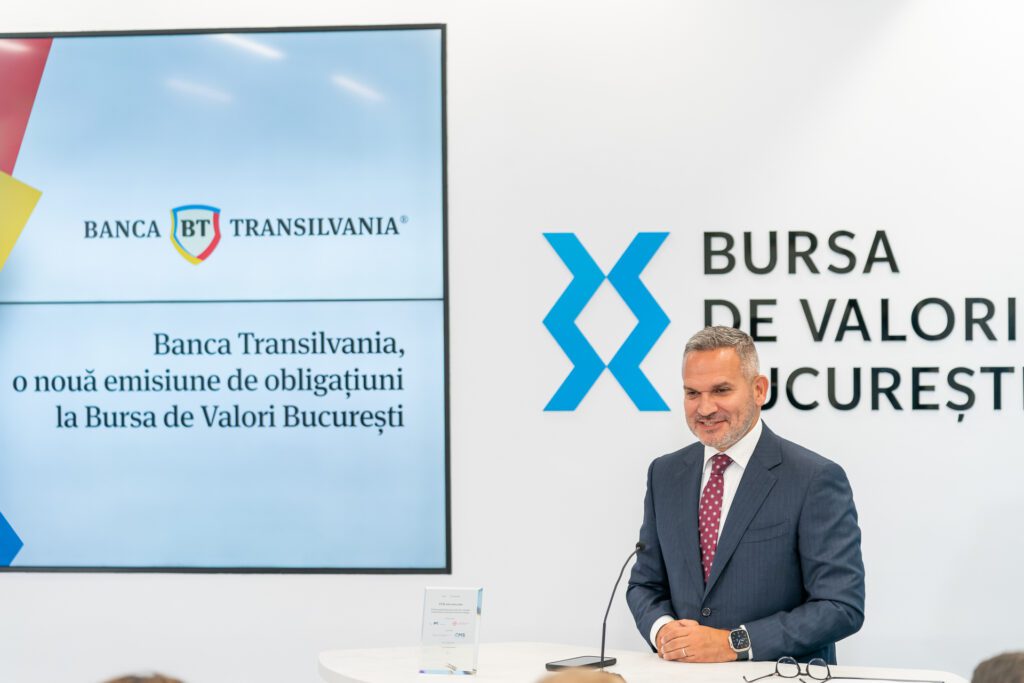 Obligațiunile Băncii Transilvania (BT) se tranzacționează pe piața reglementată a bursei.