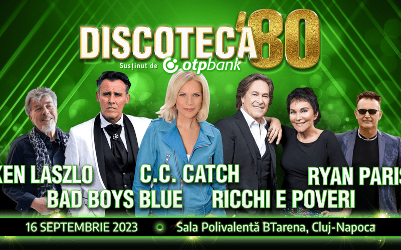 Discoteca ’90 Cluj 2023 va avea loc în 15 septembrie.