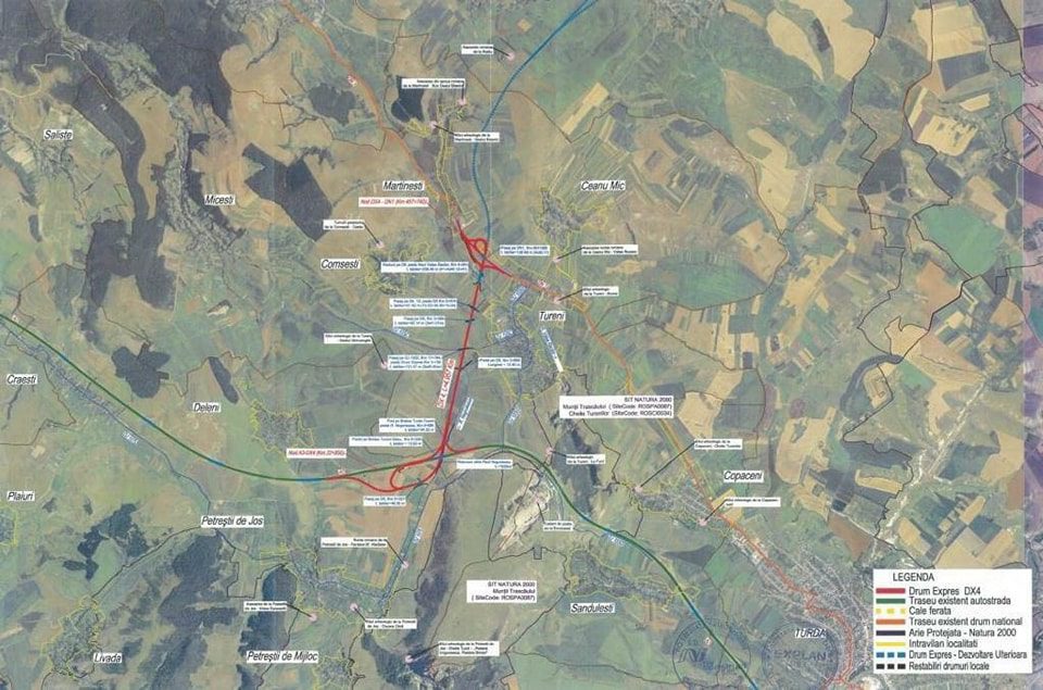 A fost desemnat câștigătorul contractului pentru construirea drumului de legătură (DX A3) dintre Autostrada Transilvania (A3) și Drumul Național 1 (localitatea Tureni, din județul Cluj).