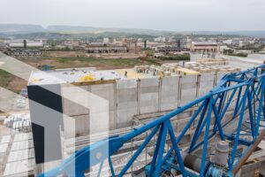 Work in progress la construcția fabricii de medicamente STADA de la Turda.