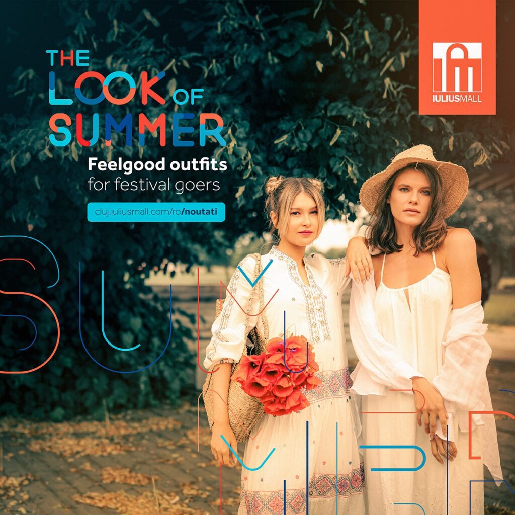 Iulius Mall Cluj a pregătit catalogul The Look of Summer, cu idei de ținute pentru festival, dar și ponturi despre cum poți să le combini pentru a obține un outfit ce te va pune și pe tine în lumina reflectoarelor.