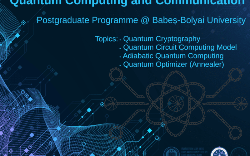 Universitatea Babeș-Bolyai (UBB) Cluj-Napoca va lansează, din toamnă, un program postuniversitar inovativ de Quantum Computing and Communication (QCC), un pas important în consolidarea poziției sale de centru de excelență în domeniul tehnologiilor cuantice din țară.