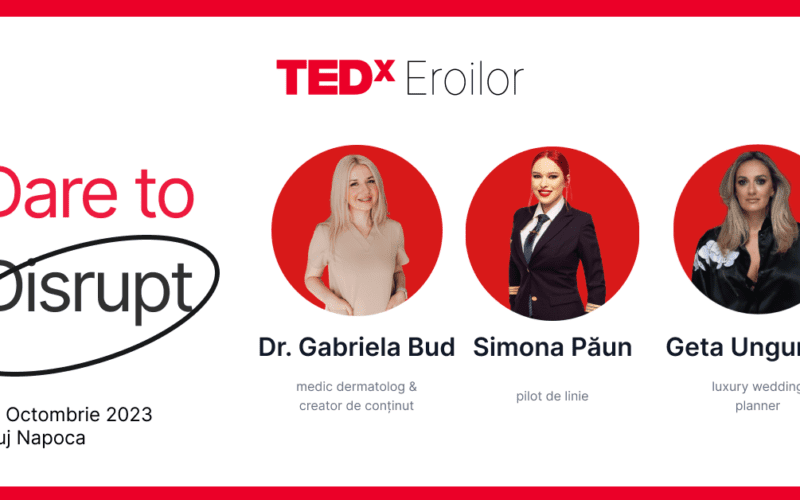 Într-un eveniment dedicat celor care îndrăznesc să rupă tiparele și să redefinească perspectivele, organizatorii TEDxEroilor 2023  au pregătit o surpriză de proporții: speakeri extraordinari care ne vor inspira cu poveștile lor.