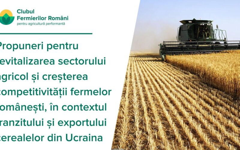 CFRAP a semnalat necesitatea unei abordări sistemice de răspuns la crize in vederea revitalizării sectorului agricol și creșterii competitivității fermelor românești, în contextul tranzitului și exportului cerealelor din Ucraina.