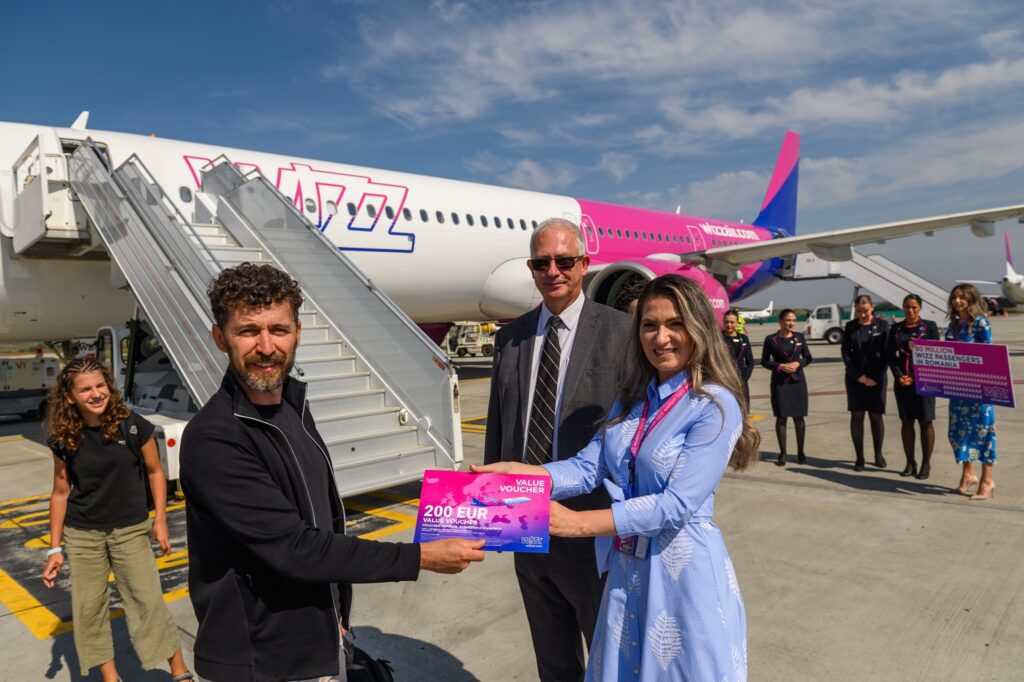 Wizz Air l-a premiat cu un voucher pe norocosul pasager care a călătorit pe zborul de la Palma de Mallorca.