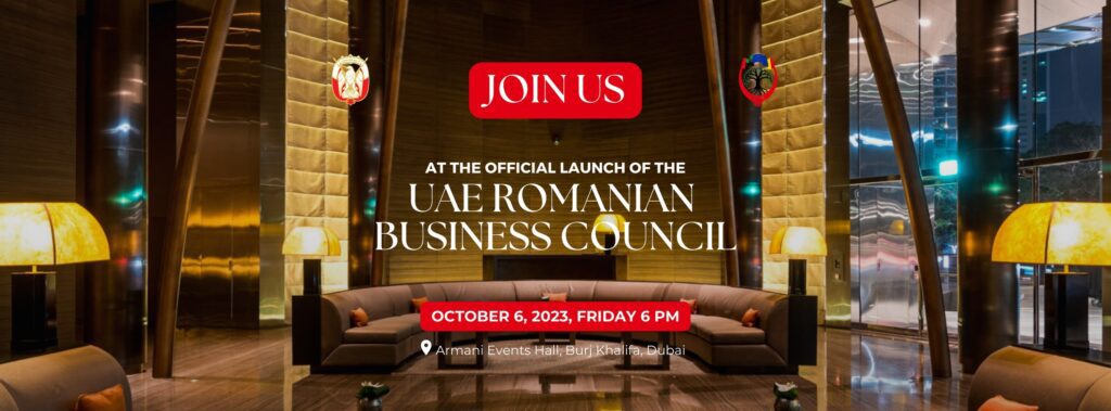 Alături de Alteța Sa Sheikh Hamdan bin Khalifa Al Nahyan sunt încântată să anunț deschiderea oficială a Romanian - UAE Business Council.