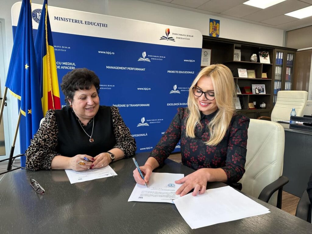 Inspectoratul Școlar Județean (ISJ) și Confederaţia Națională pentru Antreprenoriat Feminin (CONAF) Cluj au semnat “Pactul pentru educația antreprenorială”, un acord de colaborare între cele două entități.