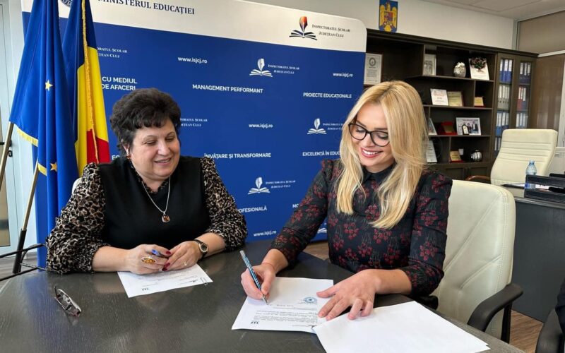 Inspectoratul Școlar Județean (ISJ) și Confederaţia Națională pentru Antreprenoriat Feminin (CONAF) Cluj au semnat “Pactul pentru educația antreprenorială”, un acord de colaborare între cele două entități.