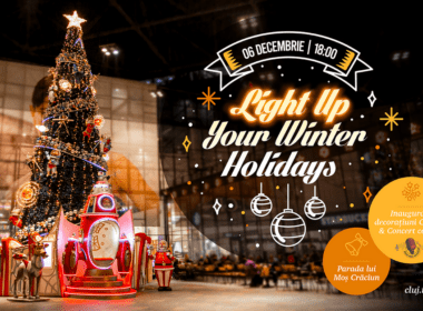 „Light Up your Winter Holidays” se derulează la Iulius Mall Cluj cu Circus Christmas, într-un regal al bucuriei orchestrat de Moș Crăciun și acompaniat de un concert de colinde.