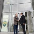 Am urat bun venit în orașul nostru noului proprietar al fabricii de sârmă, Ioan Teslaru, de la Intertranscom Impex Bacău.