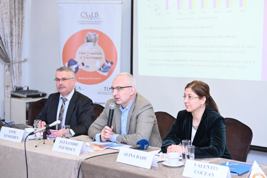 Liviu Fenoghen, Alexandru Paunescu, Alina Radu (Foto: CSALB)