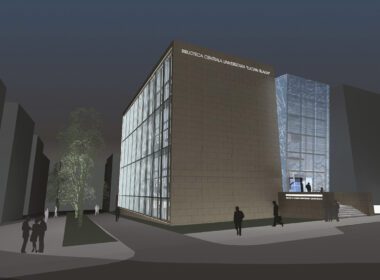 Noul corp al bibliotecii va îngloba un parking pe două niveluri subterane | Foto: BCU, TB