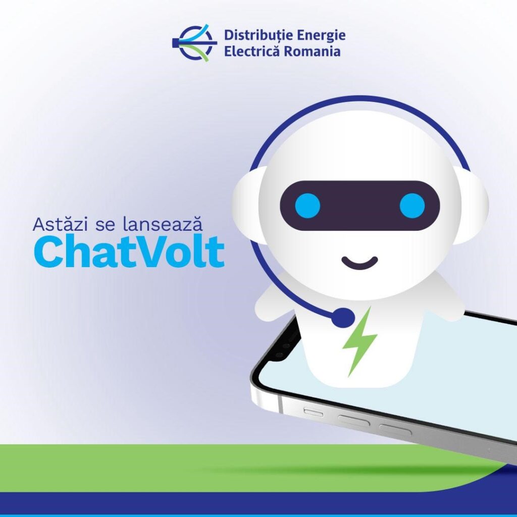 Distribuție Energie Electrică Romania (DEER), lider național în distribuția de energie electrică, a pus în funcțiune asistentul virtual ChatVolt. 