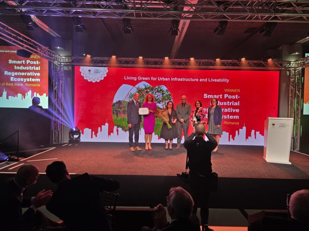 Prin proiectul SPIRE, reședința județului Maramureș a câștigat premiul la categoria trai verde pentru infrastructura urbană și calitatea vieții în cadrul competiției globale World Green City Awards.