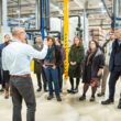 Prima vizită a echipei AmCham România a fost la sediul Băncii Transilvania (BT), urmată de întâlniri cu comunitatea de afaceri stabilită la Cluj și conducerea municipalității: primarul Emil Boc, viceprimarul Dan Tarcea, șeful Departamentului de relații externe și investitori, Emilia Botezan.