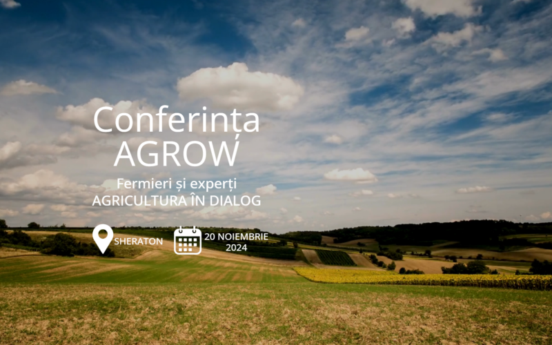 În 20 noiembrie, la Hotelul Sheraton din București are loc cea de-a doua ediție a AGROW, ce își propune să aducă agricultura românească în dialog între unii dintre cei mai reputați experți și fermieri.