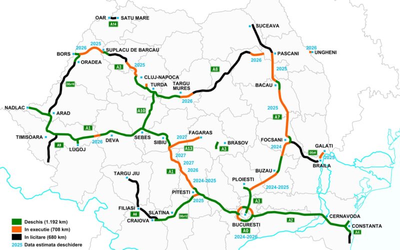 În 2024 s-au deschis până acum 116 km de autostradă și drum expres în România, a doua mare valoare anuală din ultimii 15 ani. 