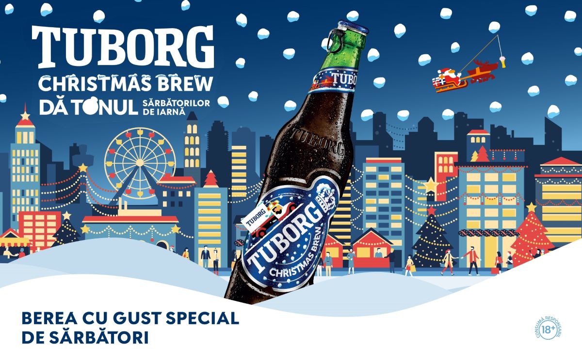 Berea oficială a sărbătorilor de iarnă, Tuborg Christmas Brew dă startul sezonului festiv